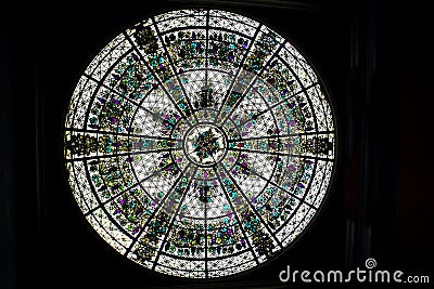 Round Stained Glass Window