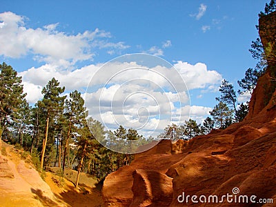 Roussillon Ochre Quarry Stock Photography - Im