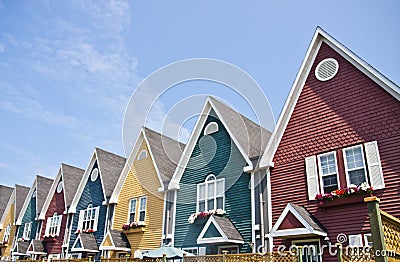 Row of Colorful Houses