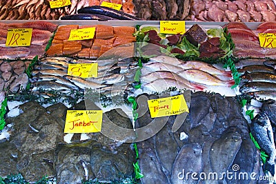 Raw Fish stall