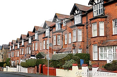 Row of houses on a street