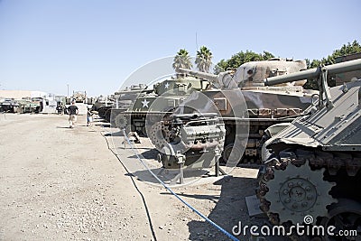 Row of Tanks American Military Museum