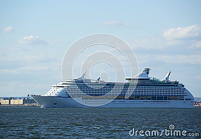 Royal Caribbean Explorer of the Seas Cruise Ship leaving New York