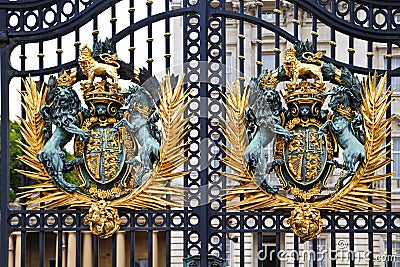 Royal Coat of Arms at Buckingham Palace