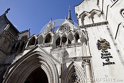 The Royal Courts of Justice in London