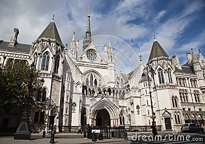 The Royal Courts of Justice in London