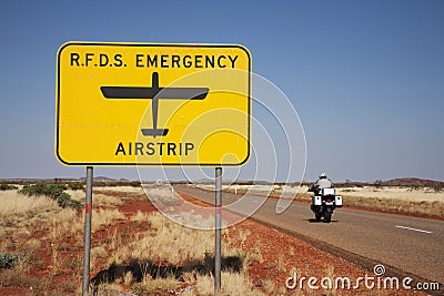 Royal Flying Doctor Sign Outback Australia