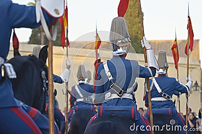 Royal guard parade in Córdoba