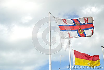 Royal navy lifeboat institution flag, UK