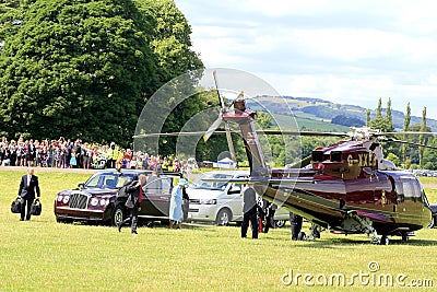 Royal Visit, Derbyshire, UK.