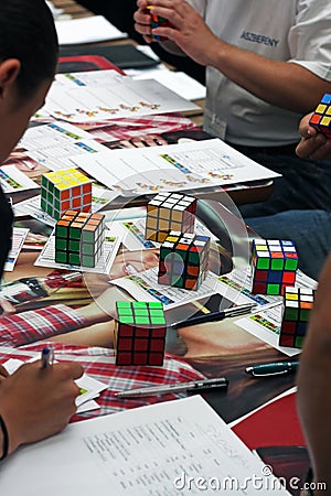 Rubik`s cube competition