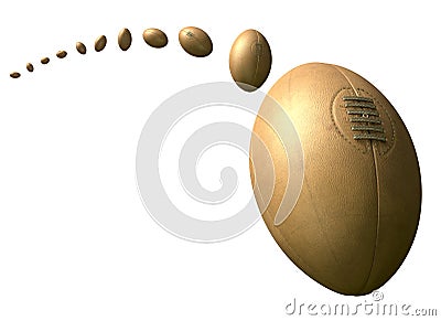 Rugby Ball Retro Flight Path