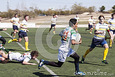 Rugby junior players