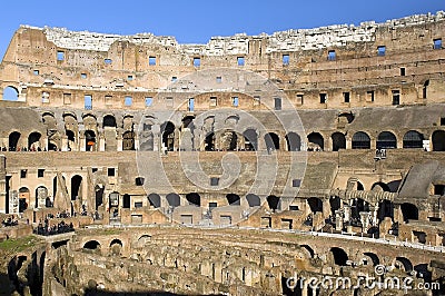 Ruins of Colosseum, Rome, Italy