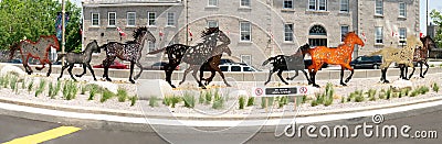 Running Horses Sculpture, Ottawa, Ontario, Canada