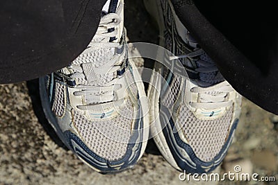 Running shoe fitness concept