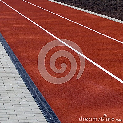 Running track lanes