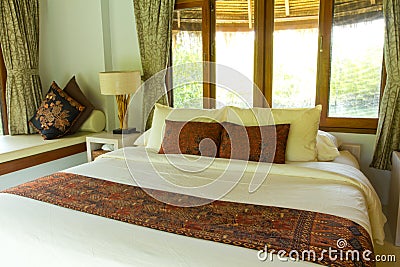 Rural style bedroom with canopy bed