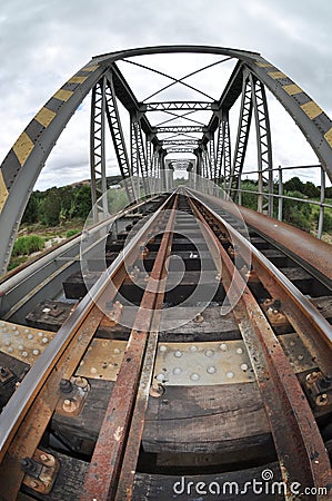 Rural train bridge