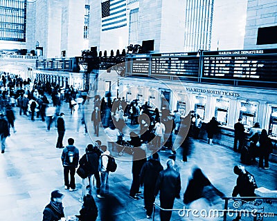 Rush hour at Grand Central station