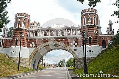 Russia Moscow Tsaritsyno Figured bridge 1776-1778 Architect Bazhenov