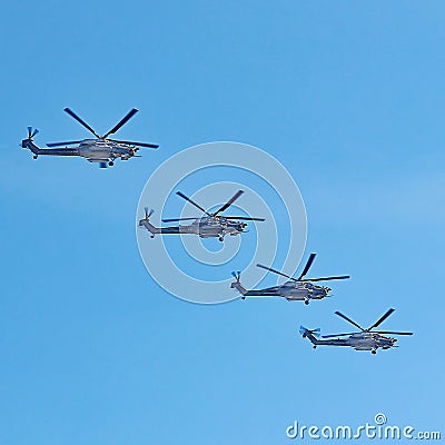 Russian army military jets during military parade