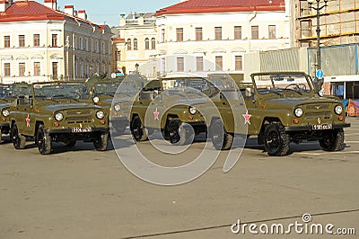 Russian army vehicle UAZ