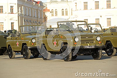 Russian army vehicle UAZ