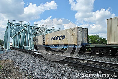 Russian cargo train