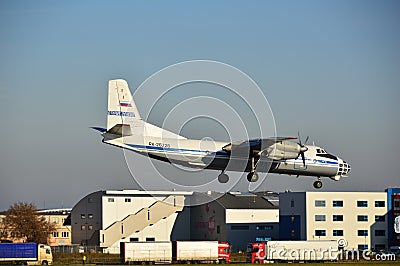 Russian Federation Air Force plane landing