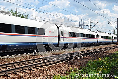 Russian high-speed passenger train