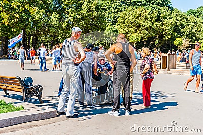 Russian NAVY Day in Moscow Gorky park