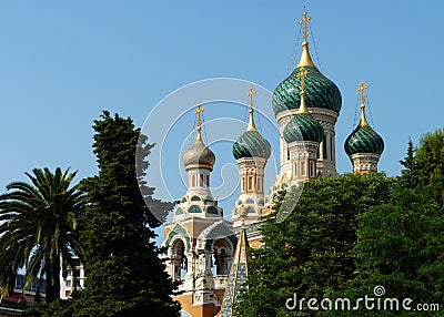 Russian Orthodox Church in Nice, France.