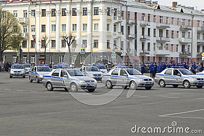 Russian police cars