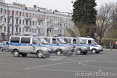 Russian police cars