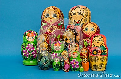 Russian wooden nesting dolls