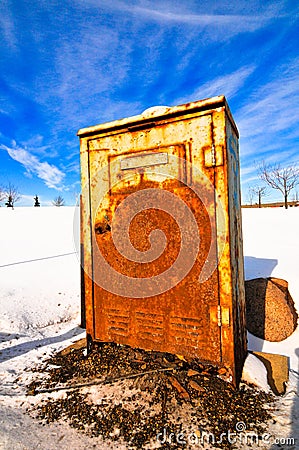 Rusted electrical box