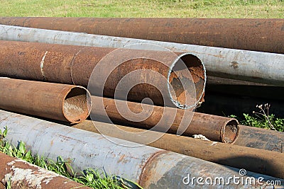 Rusted pipelines