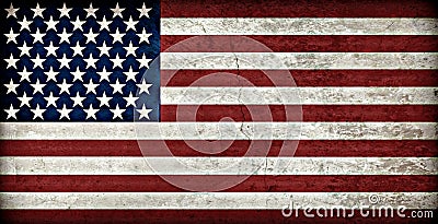 Rustic American Flag