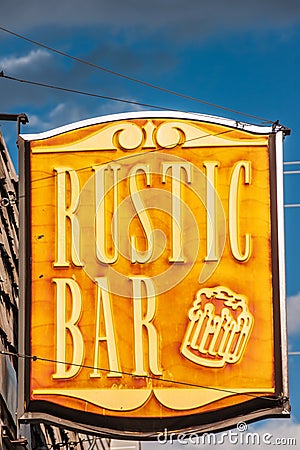 Rustic Bar Sign