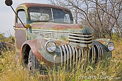 Rusty farm truck