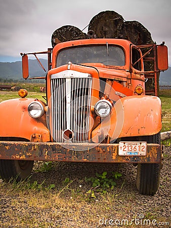 Rusty Old Log Truck