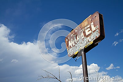 Rusty Old Motel Sign