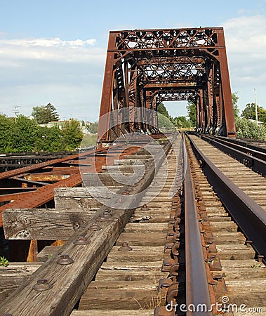Rusty Old Train Bridge
