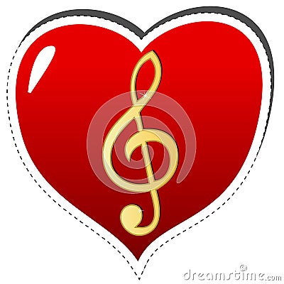 Símbolo de música do amor