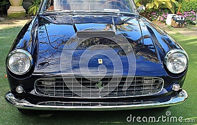 1950s luxury Ferrari sports car front