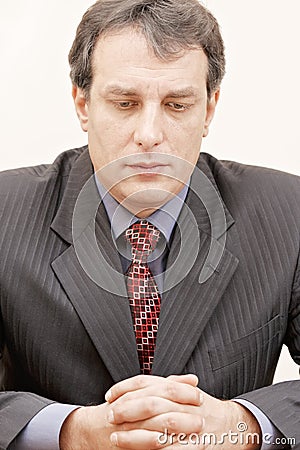 Sad businessman