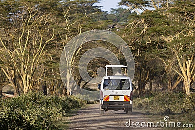 Safari Car In Kenya, editorial