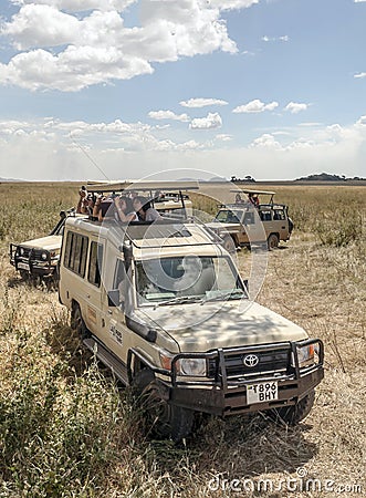 Safaris car with tourist