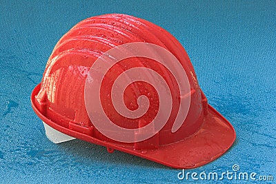 Safety helmet with drops